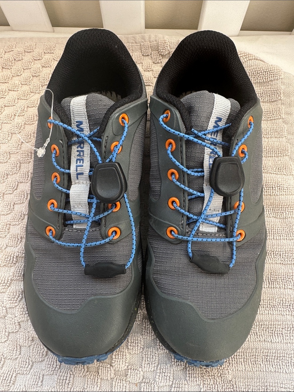Merrell Kids Trail Sneakers - Gray with Blue & Orange Details